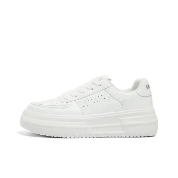 FOREVER 21 Slip Resistant Height Increasing Low Top Skateboard Shoes Women's White