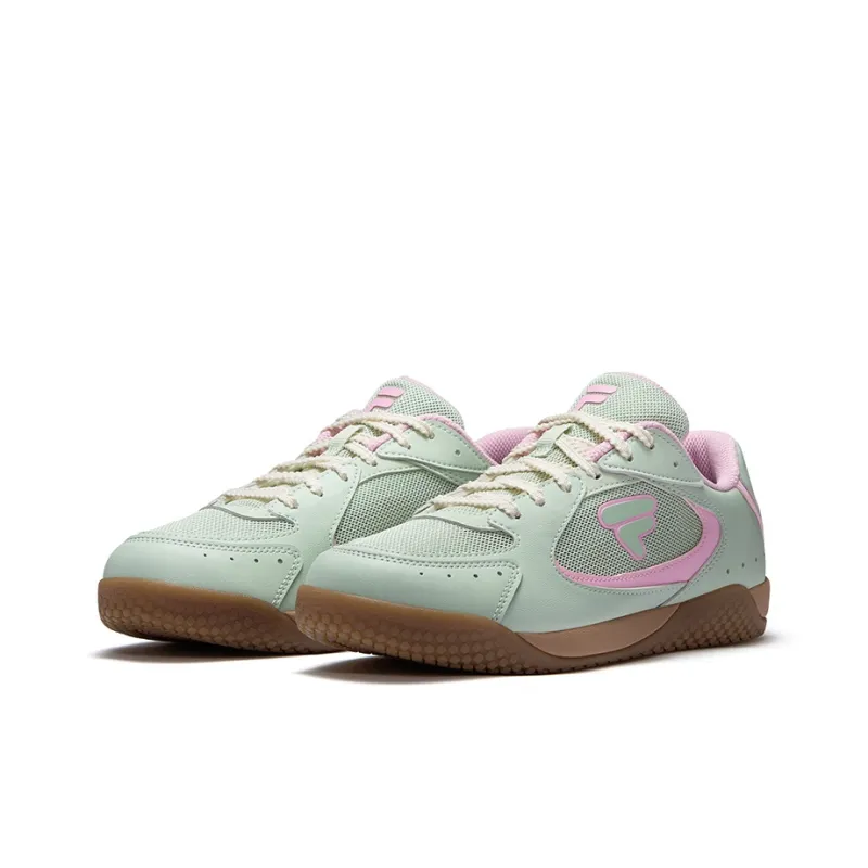 FILA FUSION WING Shoes Low Top Skateboard Shoes Women's Light Green Lilac Pink-1