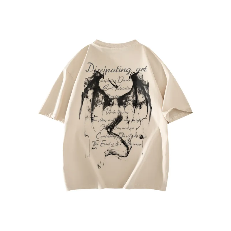 SOIE T-Shirts Unisex Light Beige Apricot-1