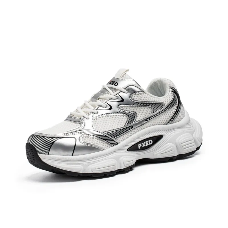 JANECO Slip Resistant, Abrasion Resistant, Breathable Low Top Chunky Sneakers Men's-13