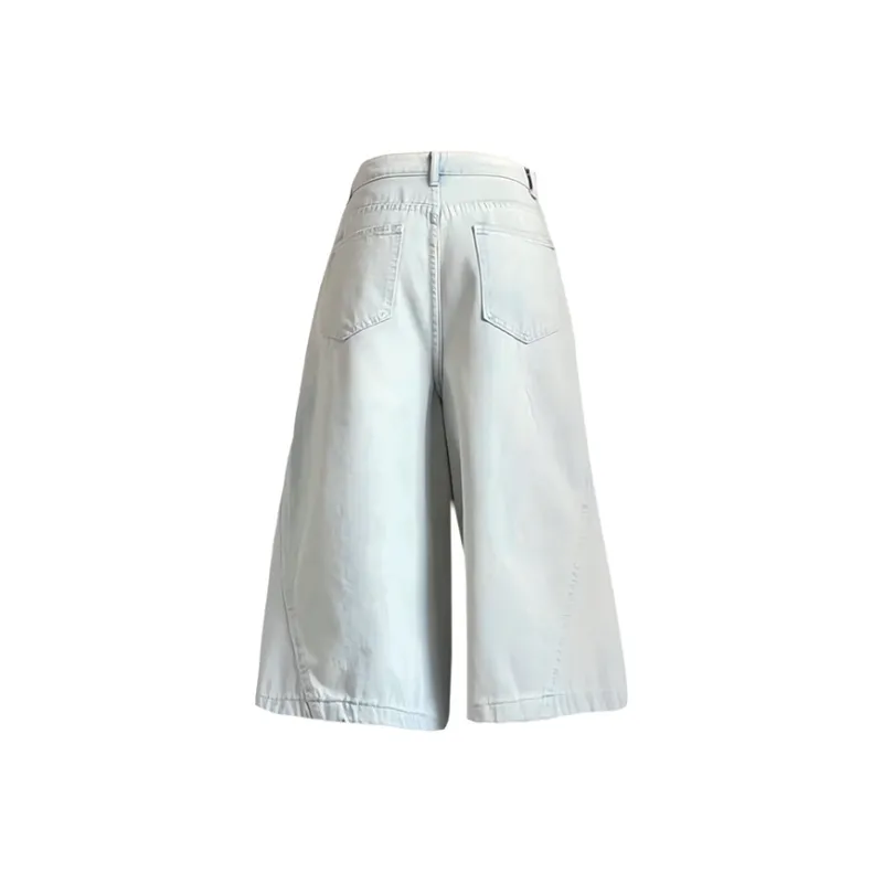 Vitocano Denim Shorts Unisex Light Blue-1