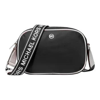MICHAEL KORS Jet Set Nylon Shoulder Bag, Crossbody Bag Medium Size Women's Black