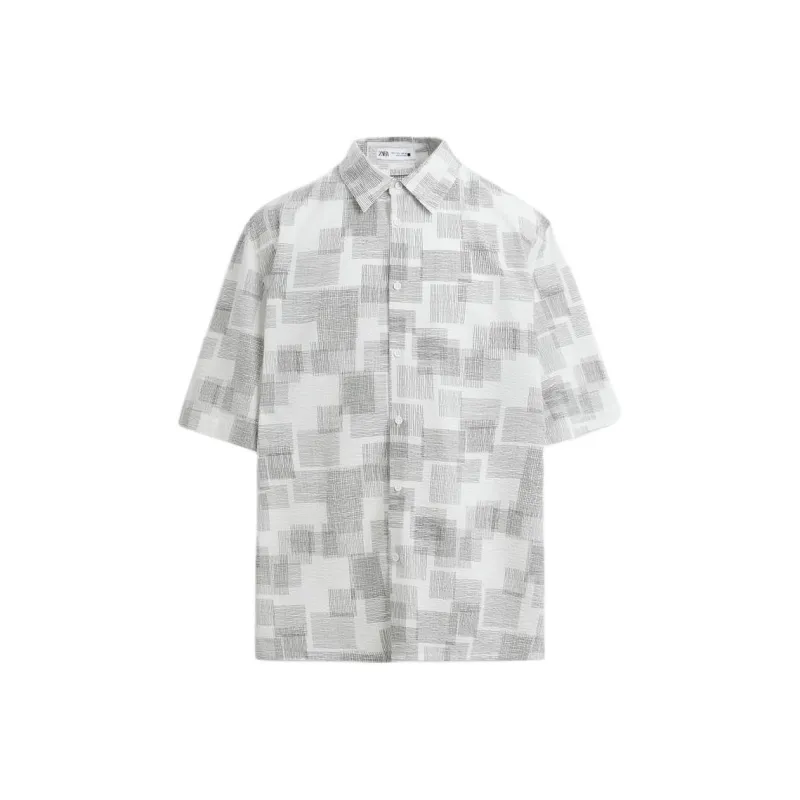 ZARA Shirts Men Print-0