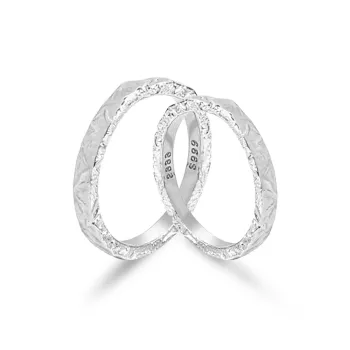 VOCK S999 Fine Silver Rings Unisex