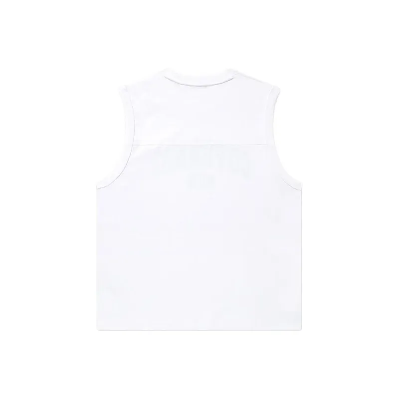 COVERNAT Tank Tops Unisex White-1