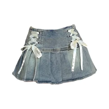 Mm Denim Short Skirts Women's