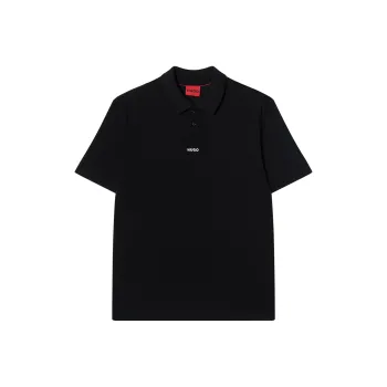 HUGO BOSS Logo print Cotton Polo Shirt