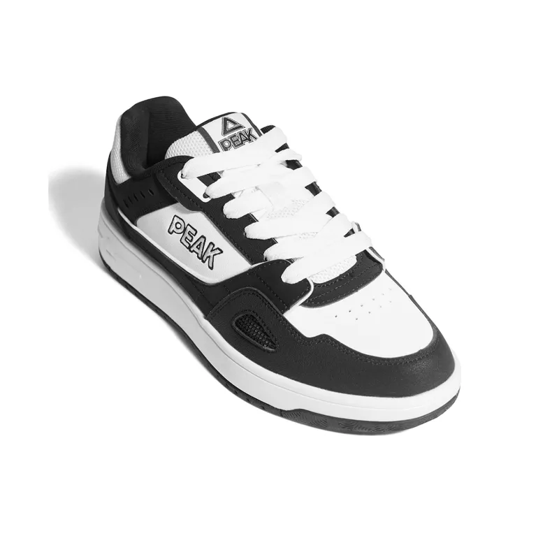 PEAK Skateboard Shoes Men Low Top Black, Ivory-2