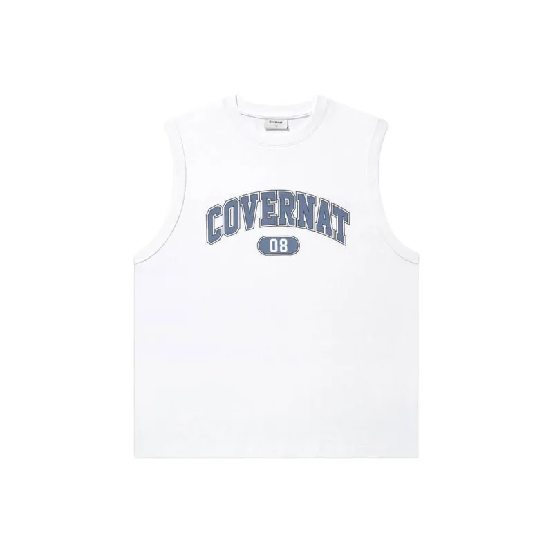 COVERNAT Tank Tops Unisex White-0