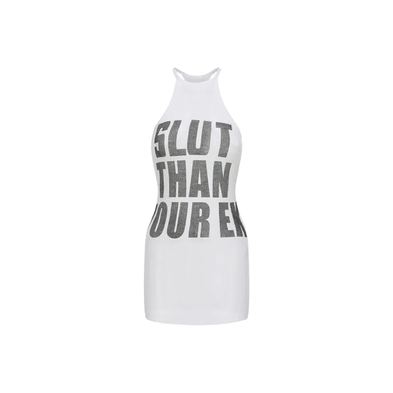 SKYA Slip Dresses Women's White-0