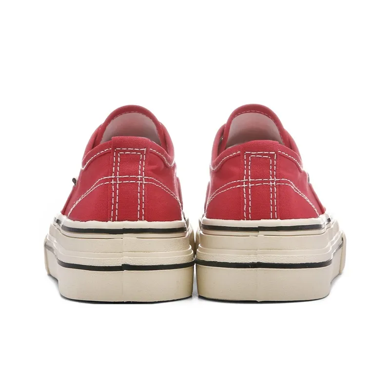 The New Age Family Low Top Canvas Shoes Women's Red-3