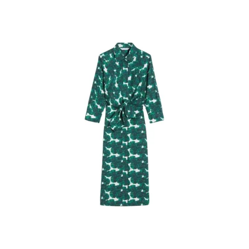 MaxMara Long Sleeved Dress Women's Green-0