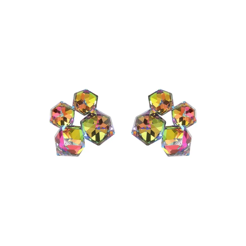 VIOLET Alloy Clip On Earrings Women's-0
