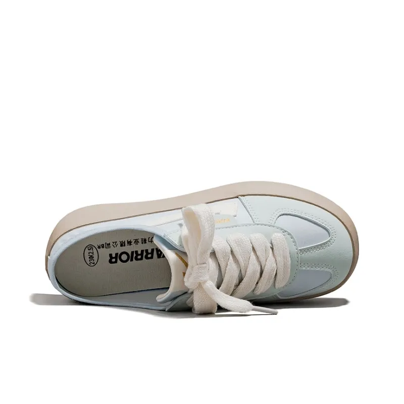 Warrior Low Top Canvas Shoes Women's Navy Blue/Beige-2