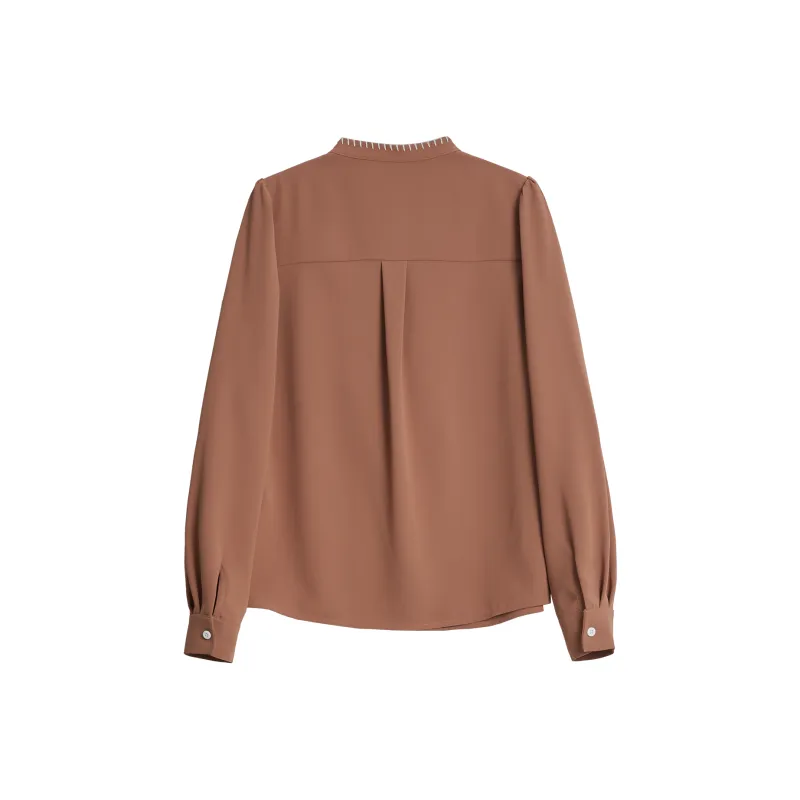Mambe Shirts Women's Brick Red-1