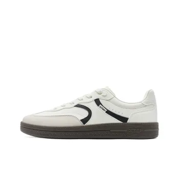 XTEP Anti Slip Wear Resistant Low Top Skateboard Shoes Men's Sail White Dove Gray Black