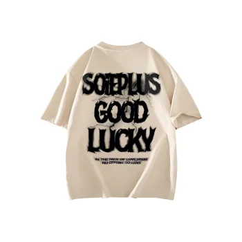 SOIE T Shirts Unisex Light Beige Apricot