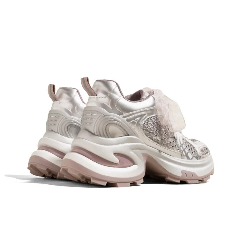 KODI Anti Slip And Wear Resistant Height Increasing Mid Top Chunky Sneakers Women's-14