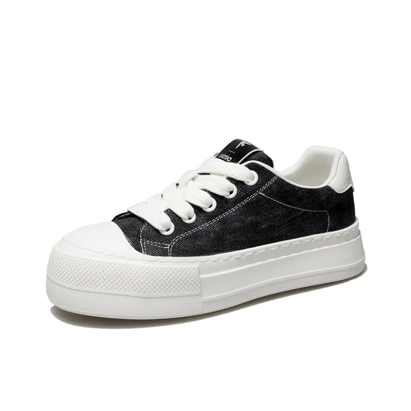 EDENBO Low Top Skateboard Shoes Men's Black-2