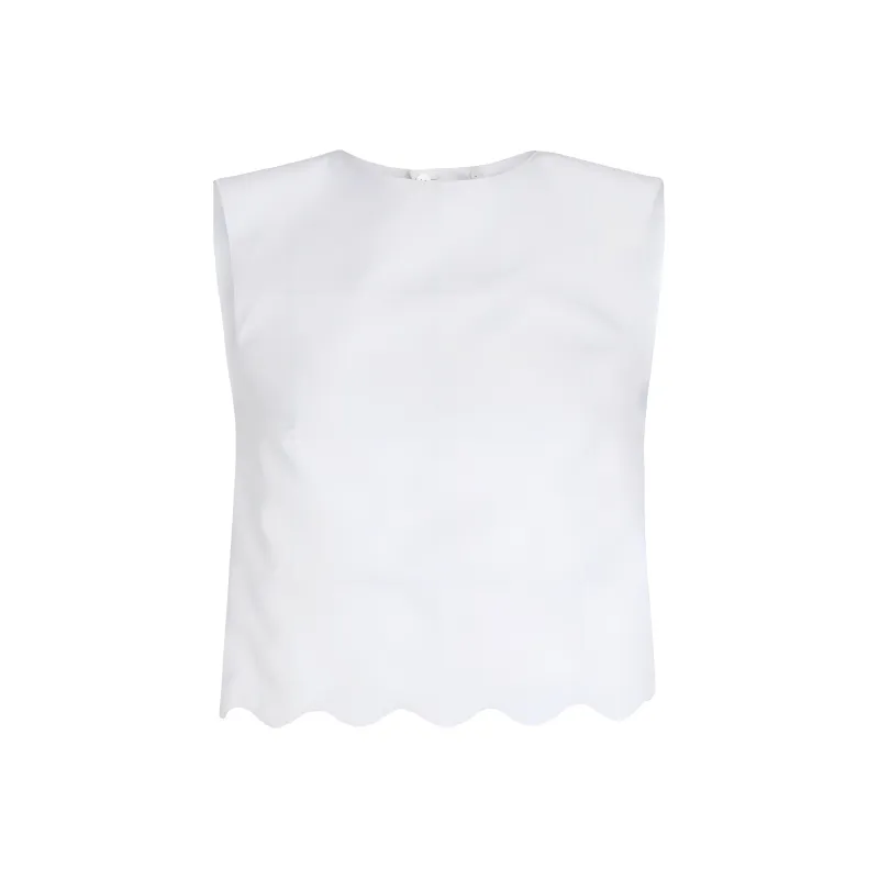 Patou Poplin Crop Top-0