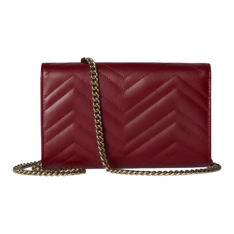 GUCCI GG Marmont Quilted Leather Wallet Regular Women's-3