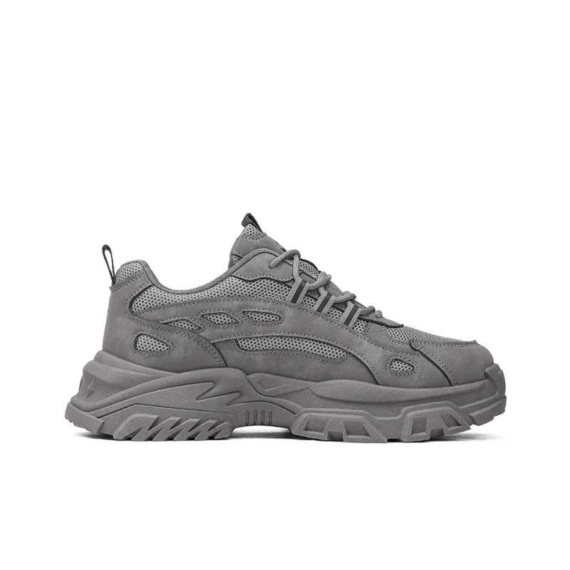 Warrior Breathable Height Increase Low Top Chunky Sneakers Men's-6