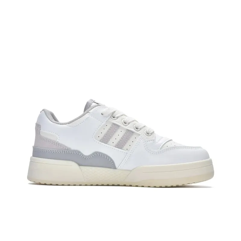 PIYOPIYO Low Top Skateboard Shoes Women's White Gray-7