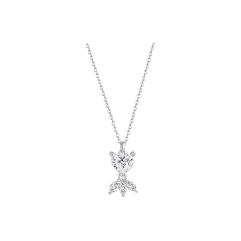 Heart Grass S925 Silver Necklaces Women's