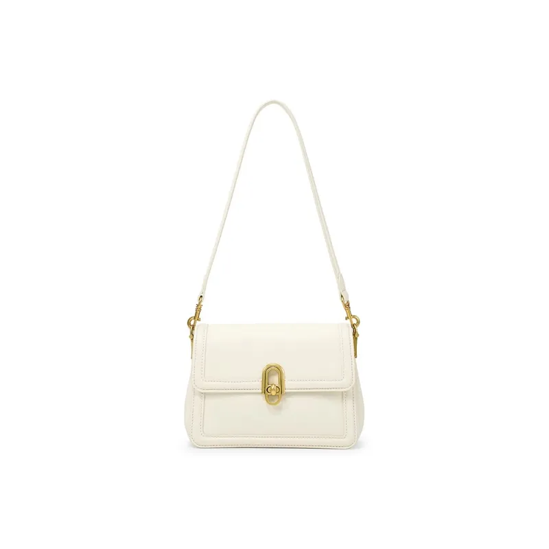 Simedin Cow Leather Shoulder Bag Trumpets Women's Multicolor-5
