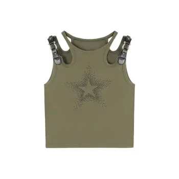 ROBINHOOD Tank Tops Women's Army Green