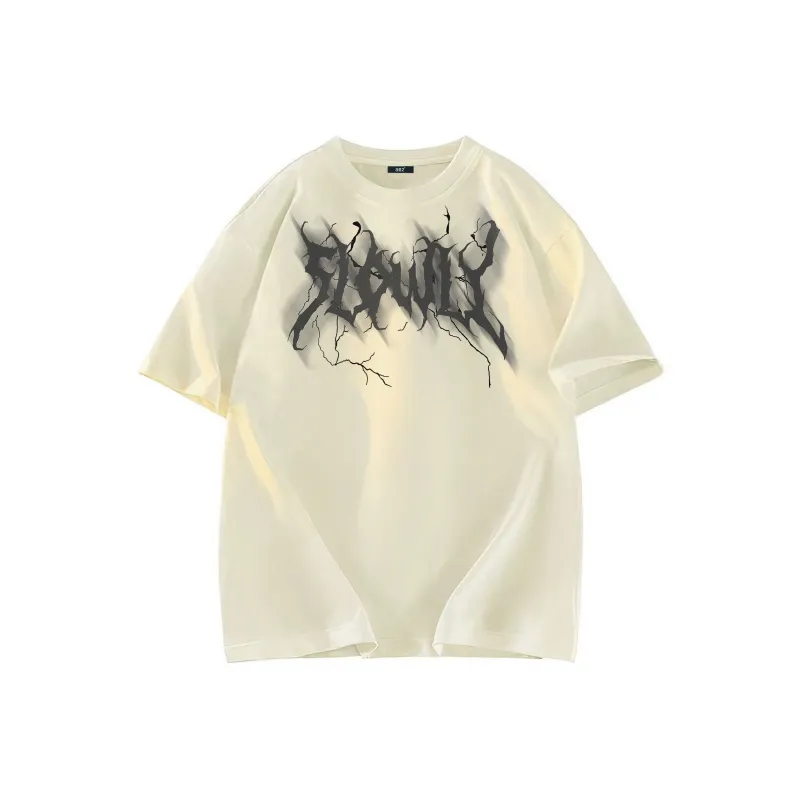 A02 T-Shirts Unisex Light Beige Apricot-0