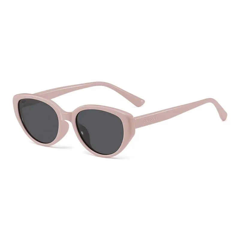 CAPONI TR/Memory Plastic Square Sunglasses Unisex Tea Brown-0