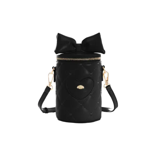 SURELAPTOP Musk Synthetic Leather Crossbody Handbag, Shoulder Bag Women's Black/Ecru