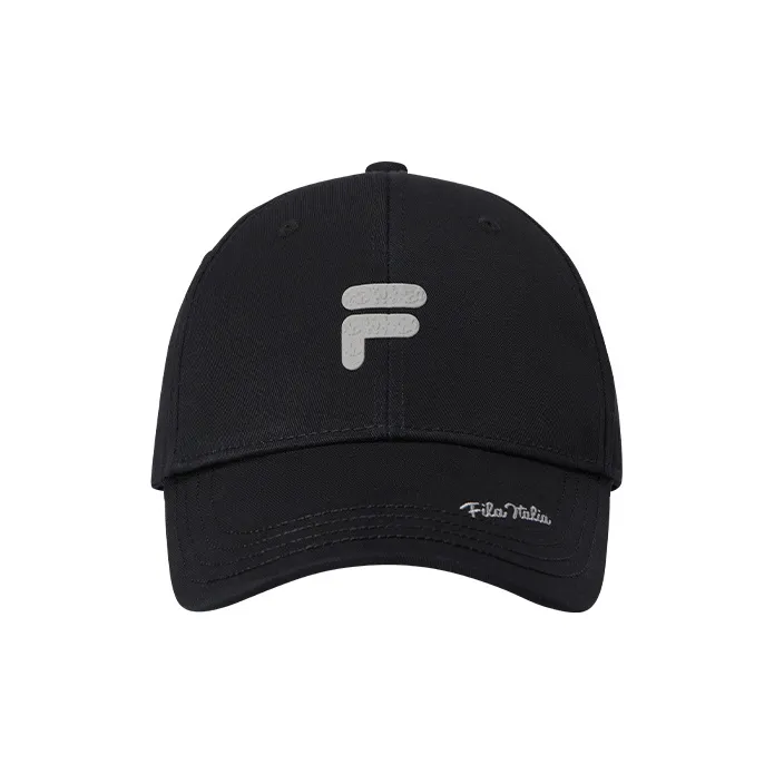 FILA FUSION Cotton Baseball Caps Unisex Pitch Black-1