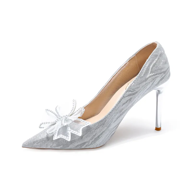 Be Good High Heels Women's Silver-1