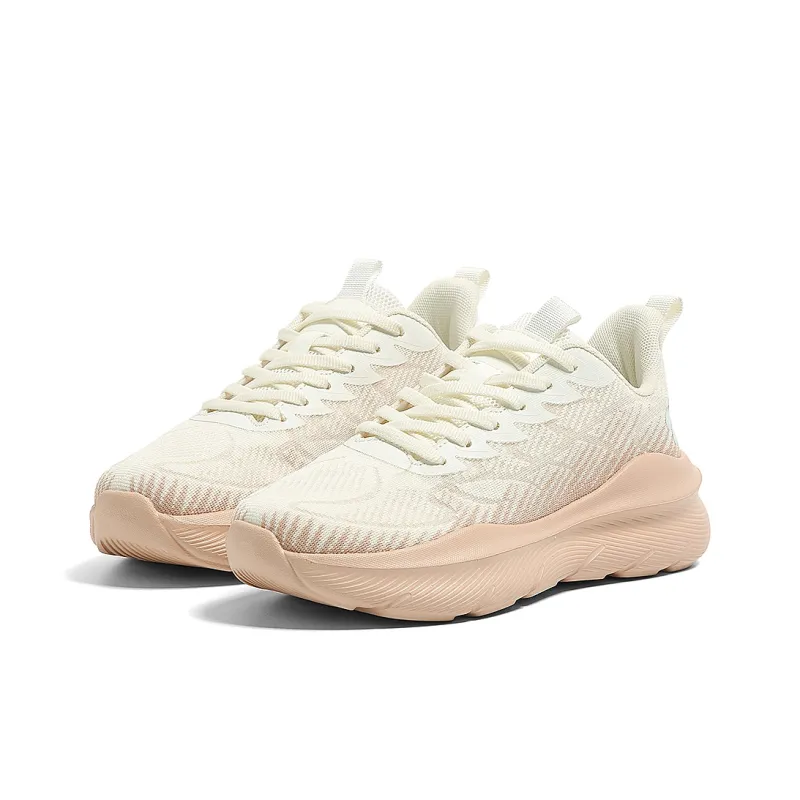 FOREVER 21 Height Increasing Physical Fitness Test & Exam Sprint And Long Distance Running Shoes Women's White Pink-2