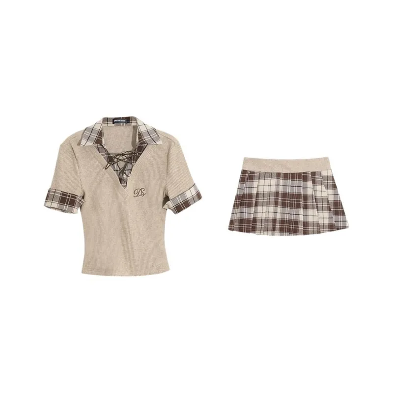 IDLE SOUL Two Piece Skirt Sets Women's-0