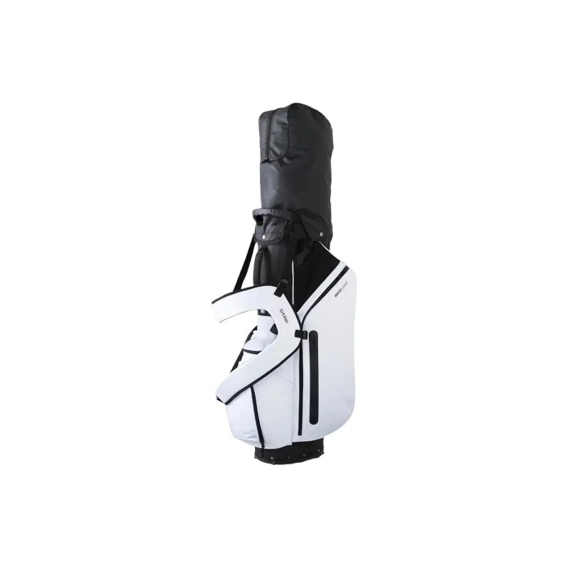 DECATHLON Polyester Golf Lightweight Stand Bag Travel Storage Bag Unisex Snow & Smoky Black-1