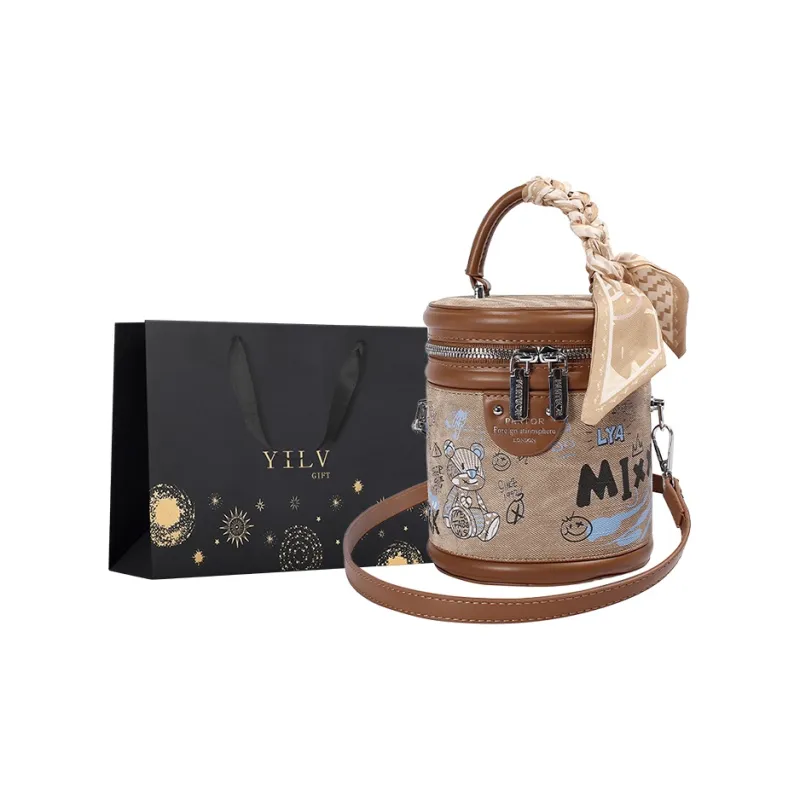 Yi Brigade Composite Leather Handbag Women's Multicolor-4