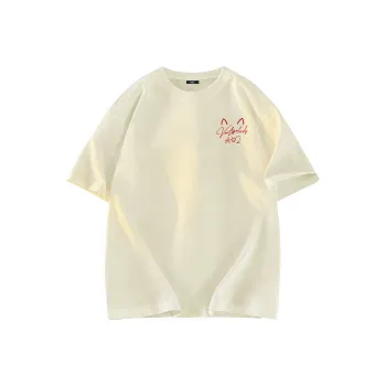 A02 T-Shirts Unisex Light Beige Apricot