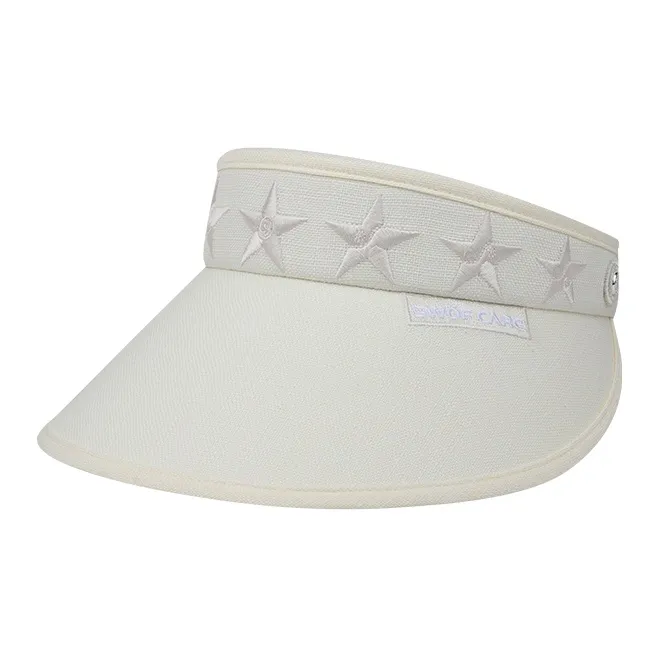 SWOFCARE Polyester Visor Cap With Sun Protection Unisex-0