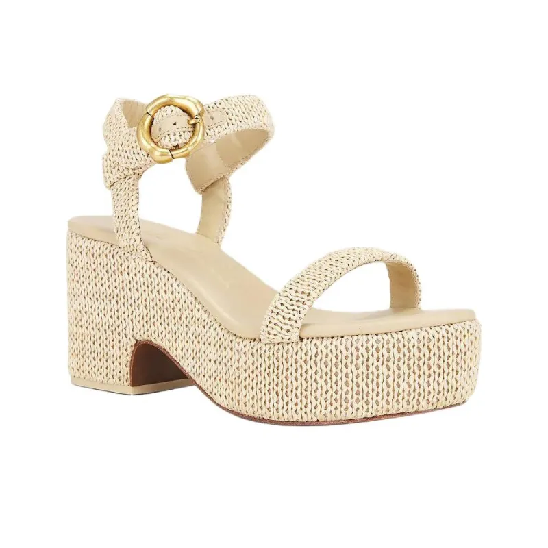 CULT GAIA Clara One Strap Sandals 8.3cm Women's Beige-2
