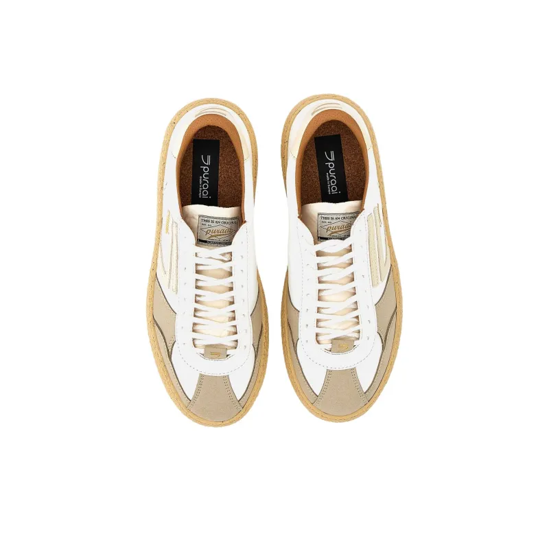 Puraai 1.01 Low Top Skateboard Shoes Unisex White-4