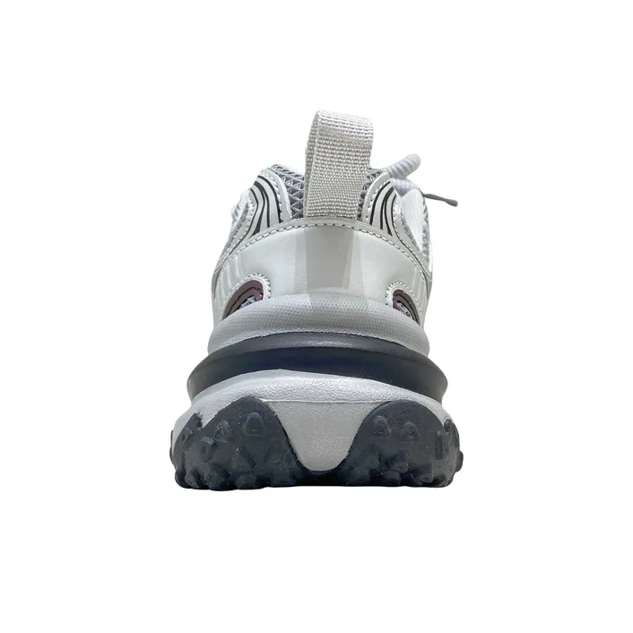 MQGAll Slip Resistant, Abrasion Resistant, Lightweight Low Top Chunky Sneakers Unisex Dark Gray-3