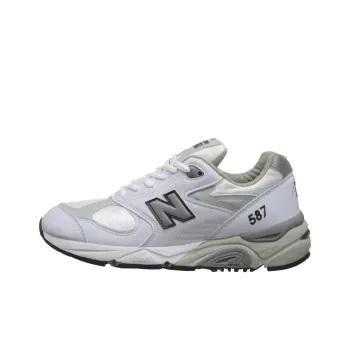 New Balance Anti Slip Wear Resistant Low Top Running Shoes Women's White Gray