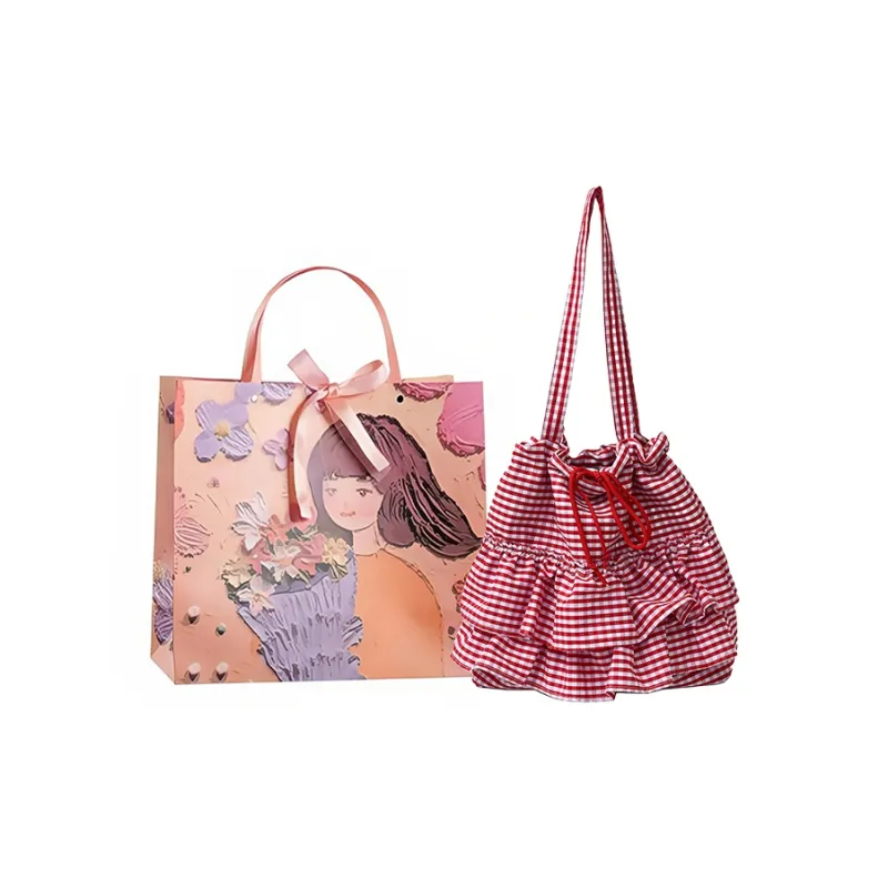 PARK DANCE Fabric Shoulder Bag Regular Women's Multicolor-2