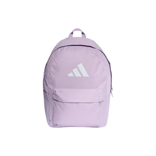 Adidas Polyester Backpack Unisex Light Purple & White