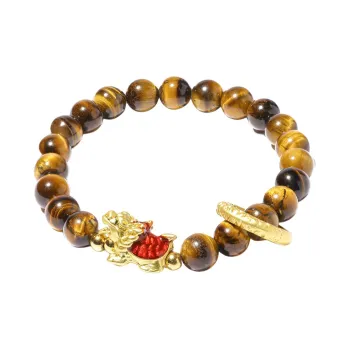 Honki Natural Tiger's Eye Stone Bracelets Unisex