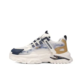 Warrior Breathable Height Increase Low Top Chunky Sneakers Men's
