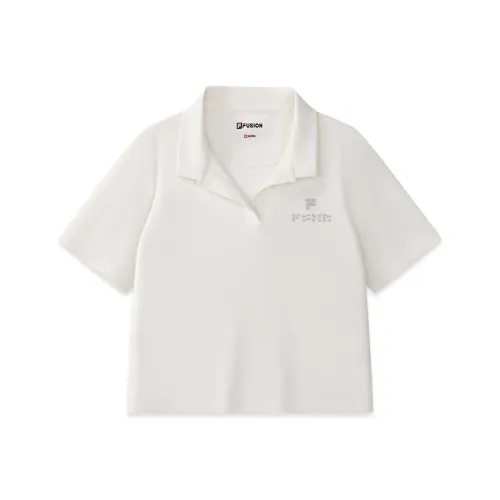 FILA FUSION LIFE Polo Shirt Women's Cloud White